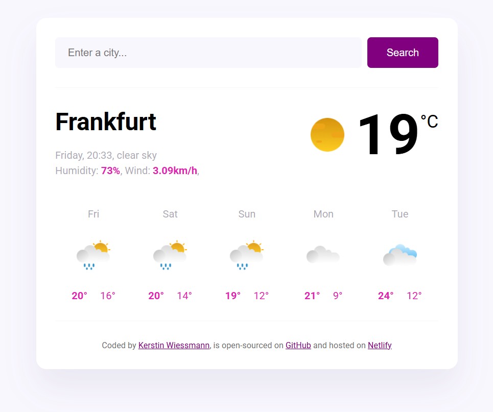 Weather-app preview
